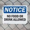 Signmission No Food Or Drink Allowed, 24 in W x Rectangle, Plastic OS-2PACK-NS-P-1824-L-14577 - alternate 2